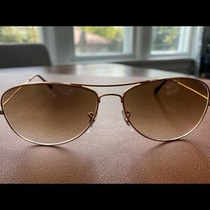 Ray Ban gold frame women’s sunglasses